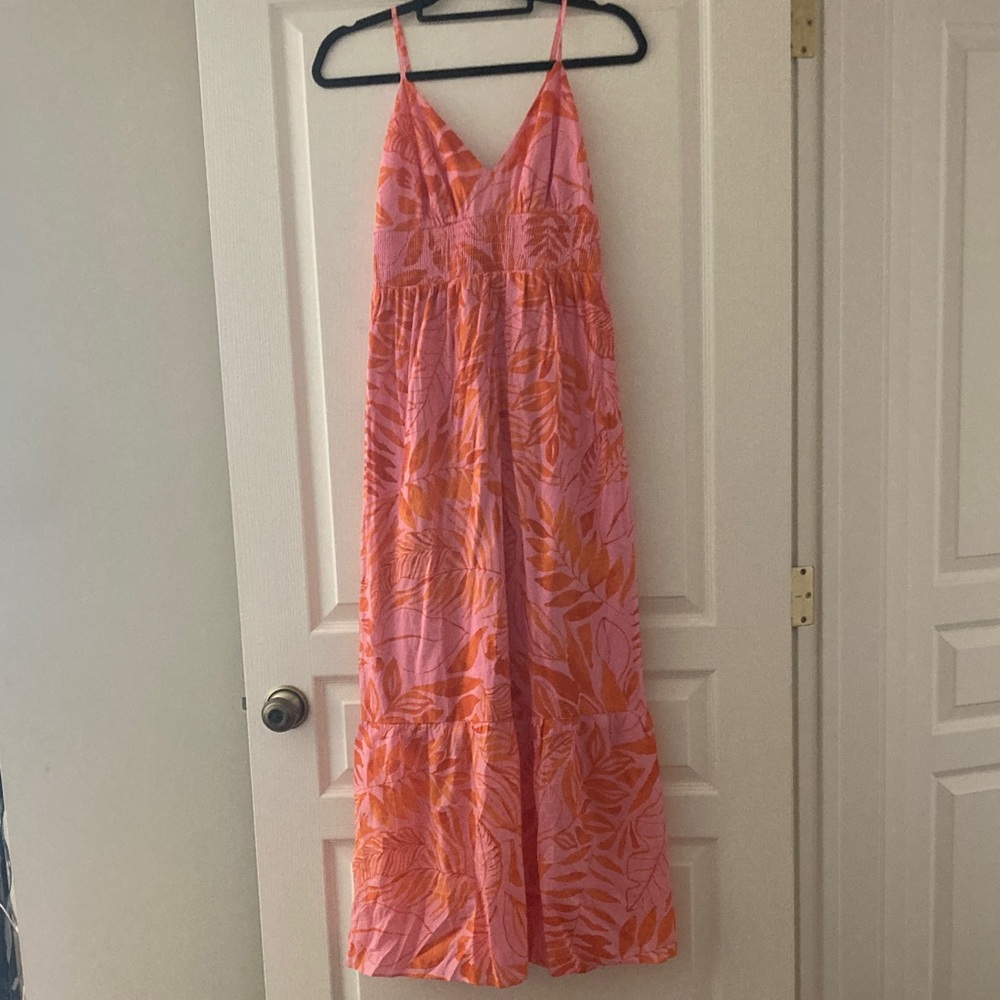 Nordstrom Pink and Orange Maxi Dress